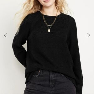 Old Navy Textured Cotton-Blend Tunic Sweater for Women Size Midium